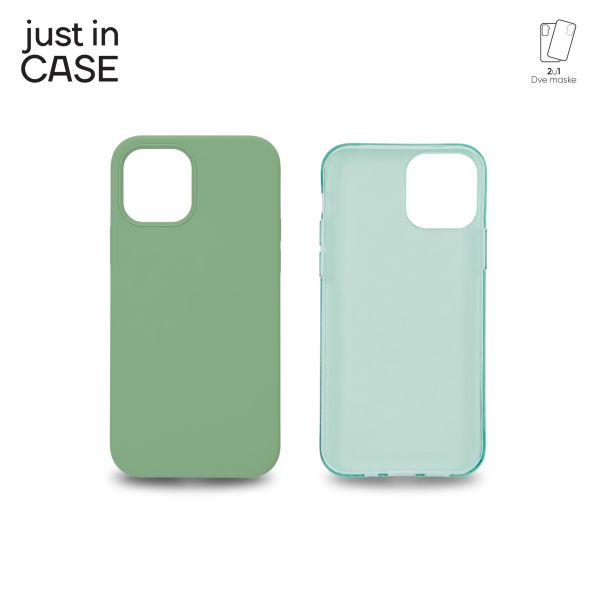 JUST IN CASE 2u1 Extra case MIX paket zeleni za iPhone 12 - MIX103GN