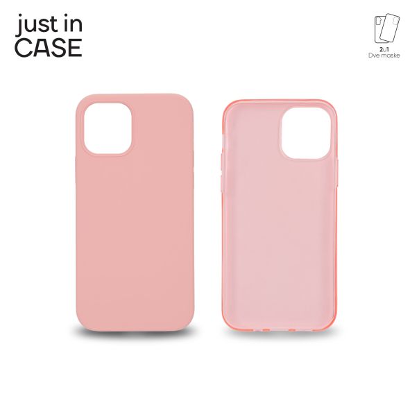 JUST IN CASE 2u1 Extra case MIX paket pink za iPhone 12 - MIX103PK