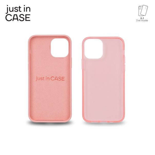 JUST IN CASE 2u1 Extra case MIX paket pink za iPhone 12 - MIX103PK
