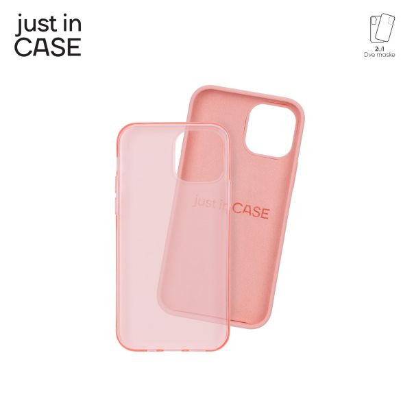 JUST IN CASE 2u1 Extra case MIX paket pink za iPhone 12 - MIX103PK