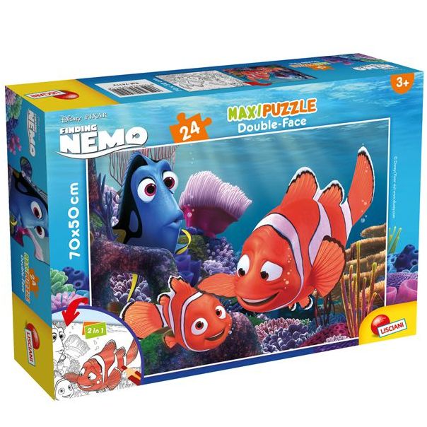 LISCIANI Puzzle Maxi Nemo 2u1 složi I oboji 24 dela - 44124