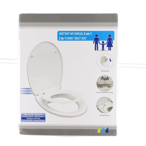 TENDANCE WC daska sa integrisanom daskom za decu, bela - 4413100
