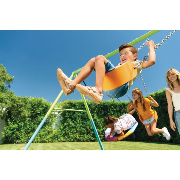 INTEX Šareni set za ljuljanje, Saucer & Swing set sa tri funkcije, 44133 - 44133
