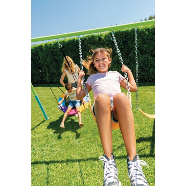 INTEX Šareni set za ljuljanje, Saucer & Swing set sa tri funkcije, 44133 - 44133