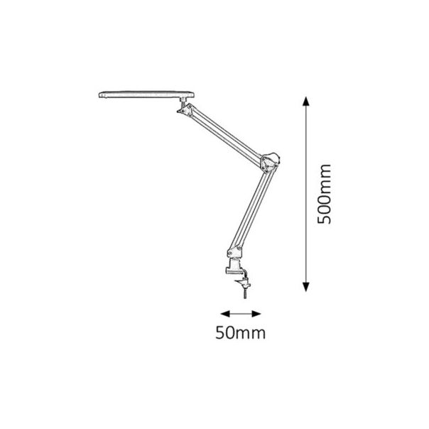Rabalux Stona lampa Raul LED 6W srebrna (4420) - 4420-1
