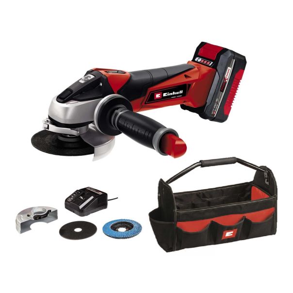 EINHELL Akumulatorska ugaona brusilica TE-AG 18/115 Li + baterija (1x4,0Ah) - 4431134