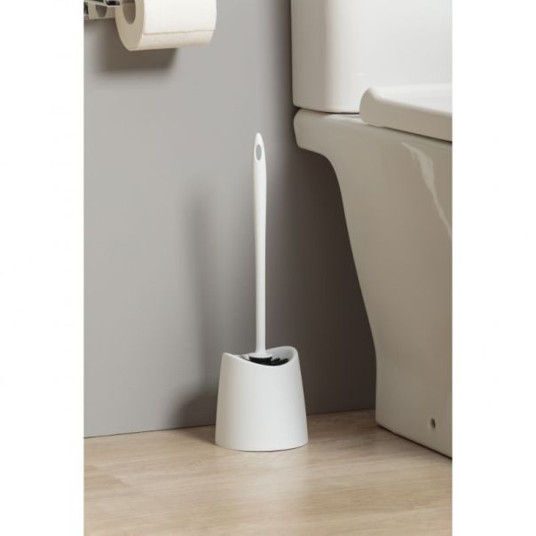 TATAY Četka za WC šolju sa držačem Standard 12x12x38cm, bela - 4431401