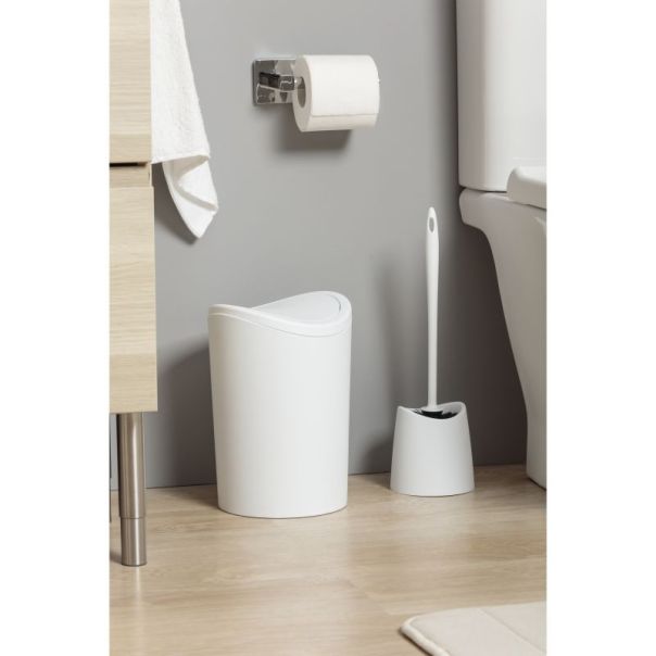 TATAY Četka za WC šolju sa držačem Standard 12x12x38cm, bela - 4431401