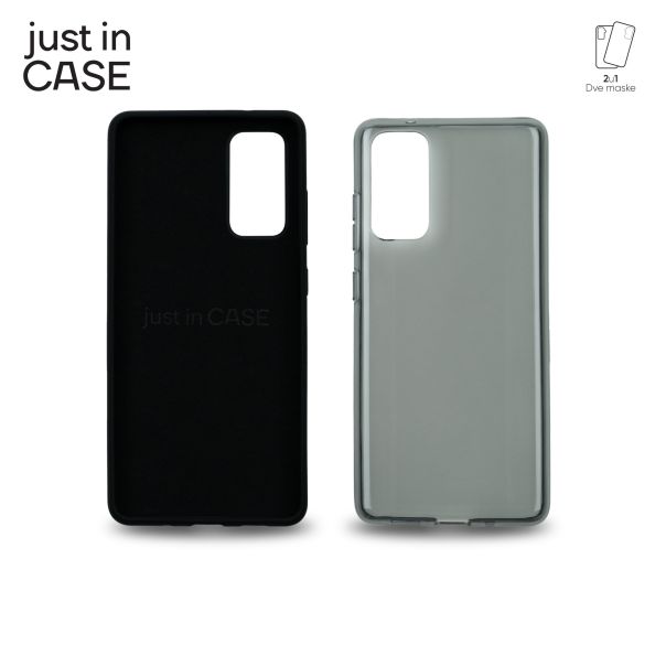 JUST IN CASE Maska 2u1 Extra case MIX za Samsung S20FE, crna - MIX204BK