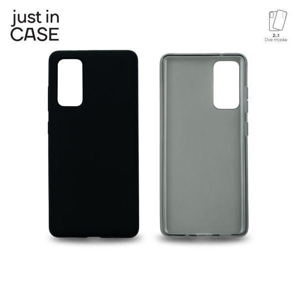JUST IN CASE Maska 2u1 Extra case MIX za Samsung S20FE, crna - MIX204BK