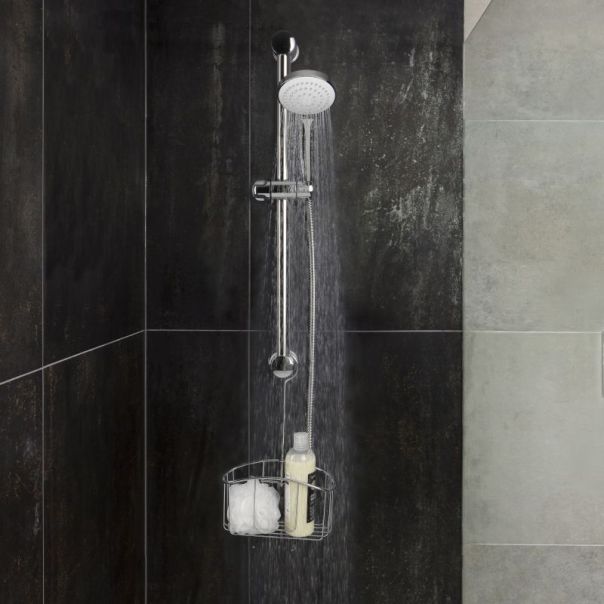 TATAY Viseća polica za kupatilo Caddy 22.5x8.5x40cm, inox - 4437100
