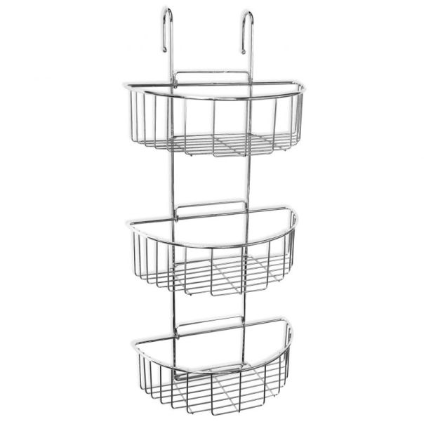 TATAY Viseća polica za kupatilo na 3 nivoa 27.5x15x60cm, inox - 4437400