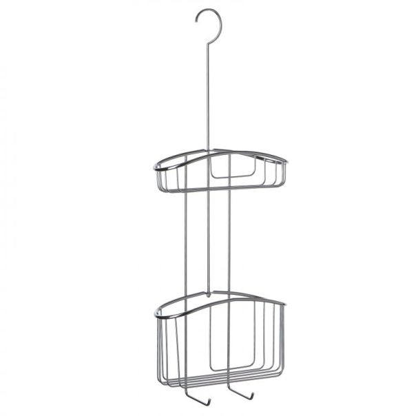 TATAY Viseća polica za kupatilo na 2 nivoa Caddy 22.5x9x60cm, inox - 4437600