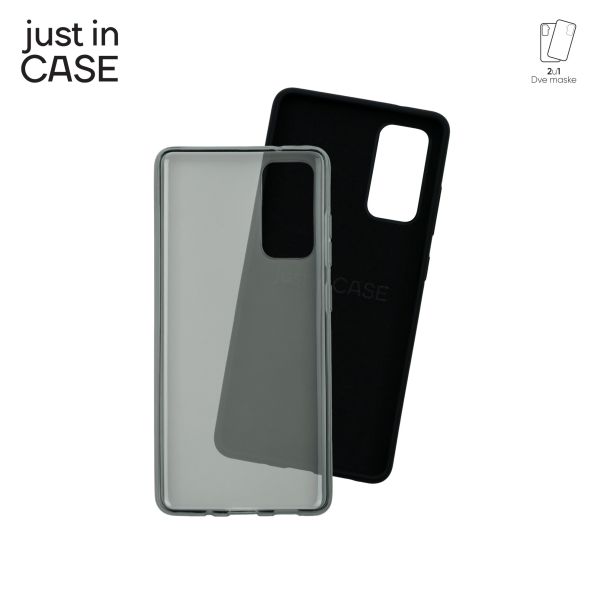 JUST IN CASE Maska 2u1 Extra case MIX za Samsung S20FE, crna - MIX204BK