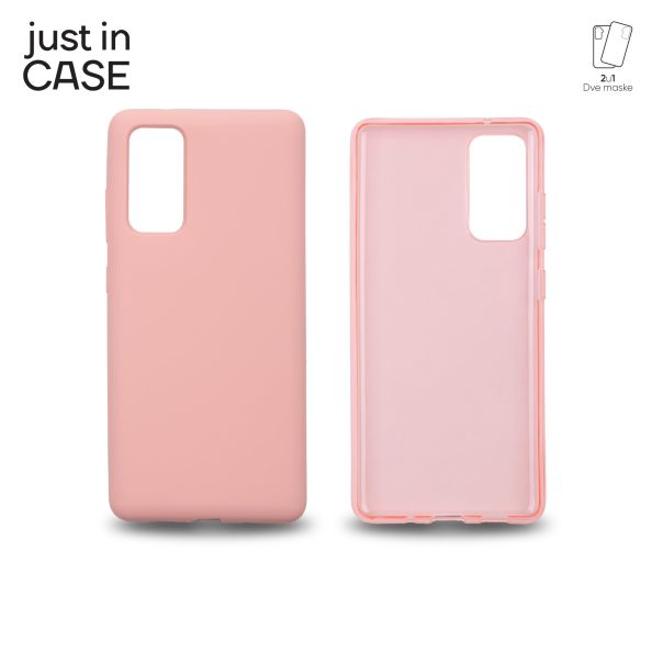 JUST IN CASE Maska 2u1 Extra case MIX za Samsung S20FE, roze - MIX204PK
