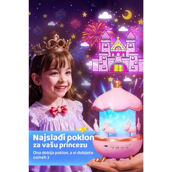 Projektor, muzička kutija i noćna lampa sa 6 motiva - EP3305283