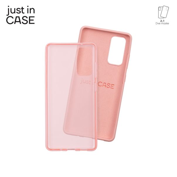 JUST IN CASE Maska 2u1 Extra case MIX za Samsung S20FE, roze - MIX204PK