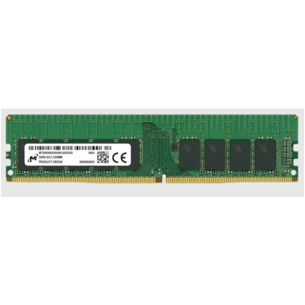 MICRON RAM 16GB DDR4 2Rx8 UDIMM 3200MHz MTA18ASF2G72AZ-3G2R1R - 48763