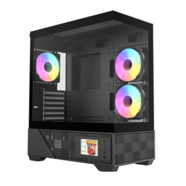 RAIDMAX Kućište Infinita i803 ARGB Black LCD Ekran, i803BF - 49222-1