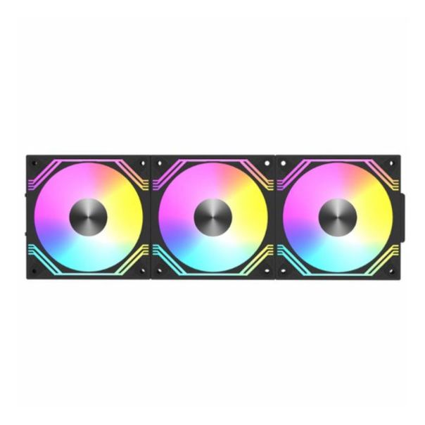 RAIDMAX Ventilator 3in1 120mm Modular Combo kit Black, NV-MD120FBP3 - 48841