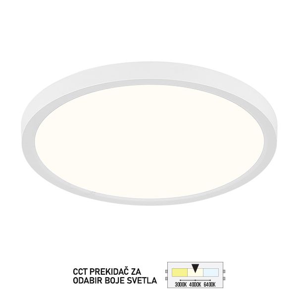 FORMA LED plafonjera 18W 3000K,4000K,6400K LP-701-18 BK - 007403