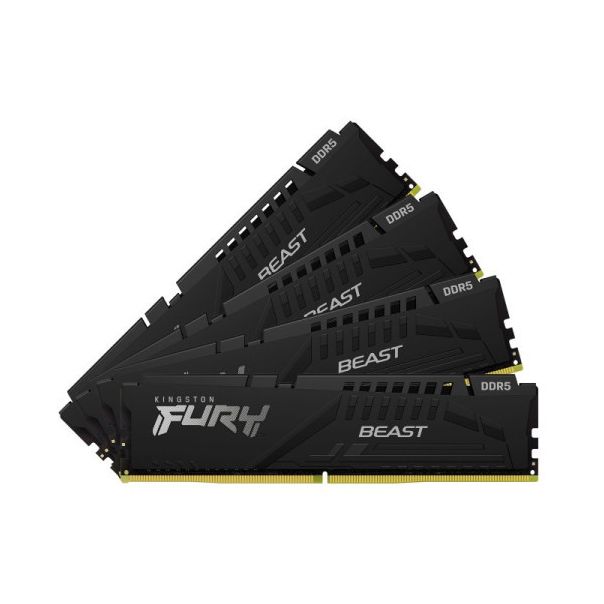 OSTALO RAM DIMM DDR5 128GB (4x32GB) 5200MHz Kingston Fury Beast KF552C40BBK4-128 - 31428