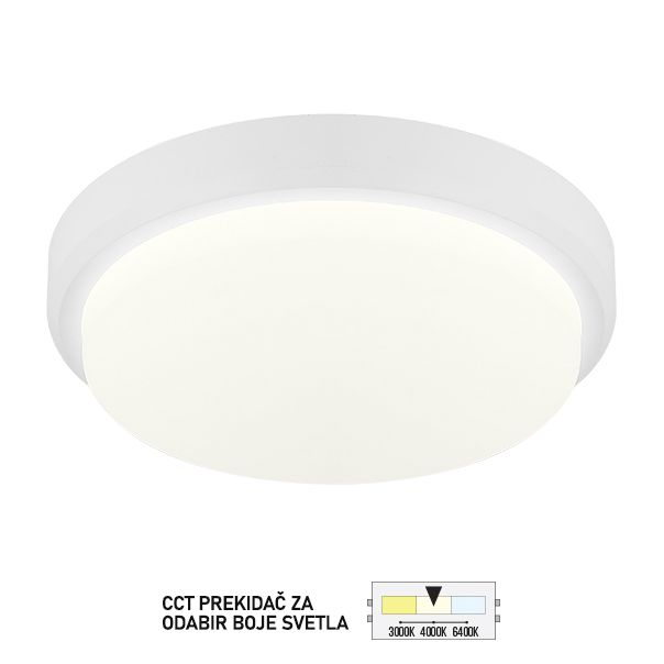 FORMA Spoljna LED lampa 24W 3000K,4000K,6400K PS8301 BK - 007398-1