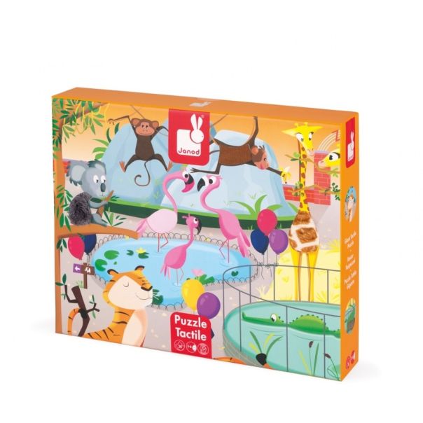 JANOD Puzzle za decu Dan u zoološkom vrtu - 20 delova - J02774
