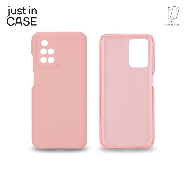 JUST IN CASE Maska 2u1 Extra case MIX za Redmi10/Redmi Note 11, roze - MIX302PK