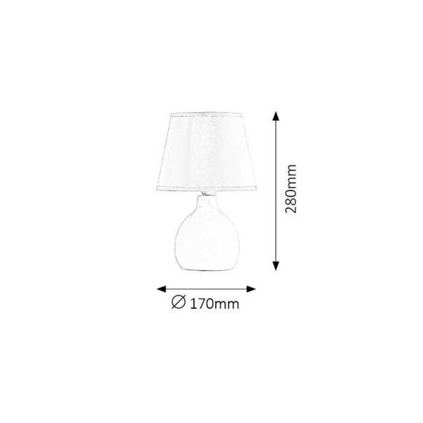 Rabalux Noćna svetla Ingrid E14 1x MAX 40W braon (4476) - 4476