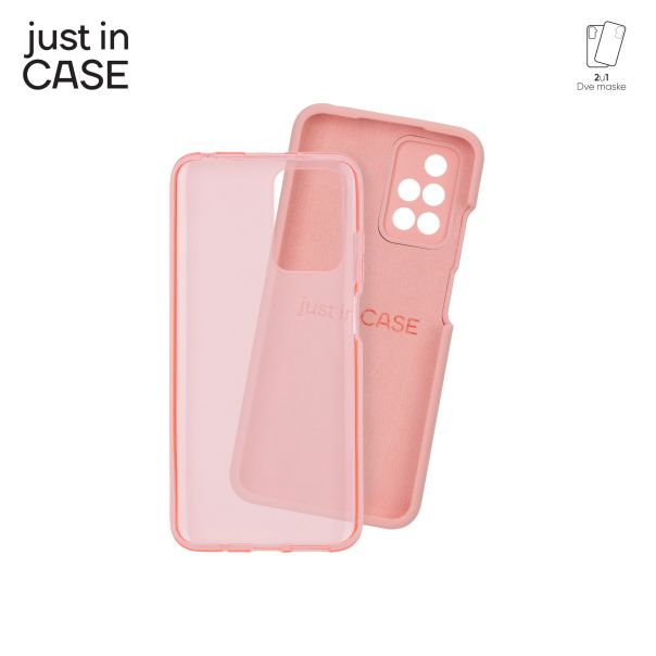 JUST IN CASE Maska 2u1 Extra case MIX za Redmi10/Redmi Note 11, roze - MIX302PK