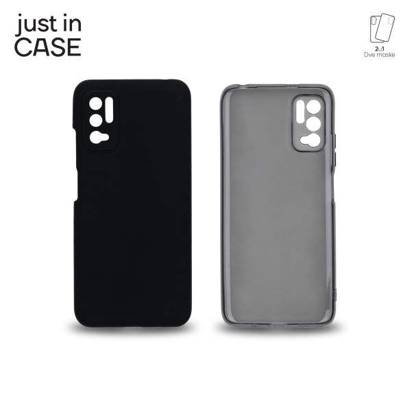 JUST IN CASE 2u1 Extra case MIX paket crni za Redmi Note 10 5G - MIX303BK