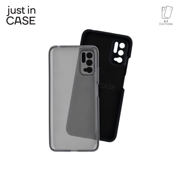 JUST IN CASE 2u1 Extra case MIX paket crni za Redmi Note 10 5G - MIX303BK