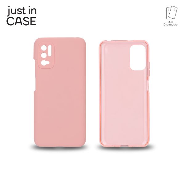 JUST IN CASE Maska 2u1 Extra case MIX za Redmi Note 10 5G, roze - MIX303PK