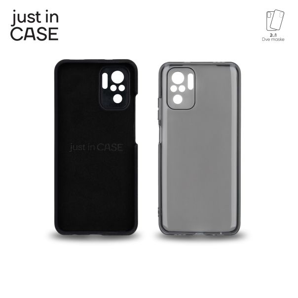 JUST IN CASE 2u1 Extra case MIX paket crni za Redmi Note 10s - MIX304BK
