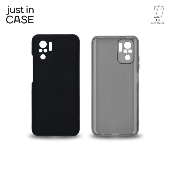 JUST IN CASE 2u1 Extra case MIX paket crni za Redmi Note 10s - MIX304BK