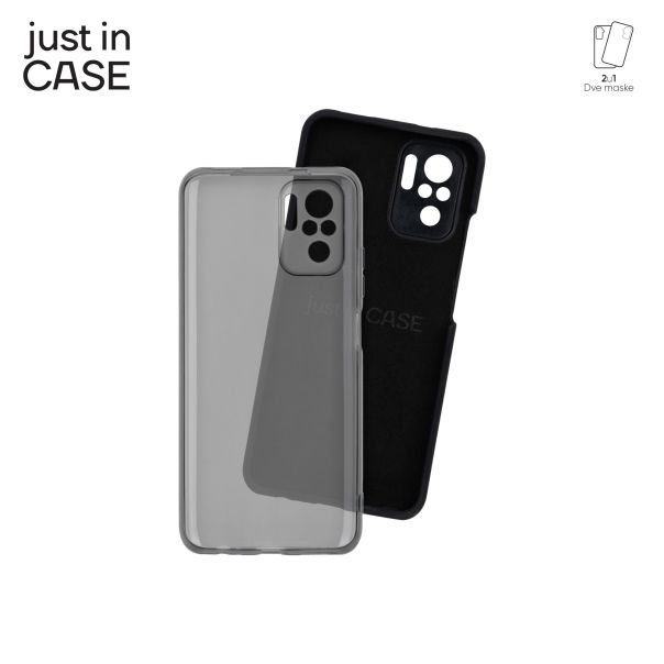 JUST IN CASE 2u1 Extra case MIX paket crni za Redmi Note 10s - MIX304BK