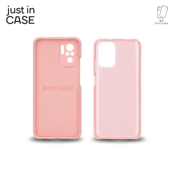 JUST IN CASE 2u1 Extra case MIX paket pink za Redmi Note 10s - MIX304PK