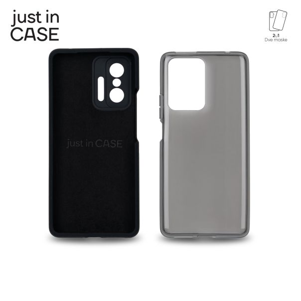 JUST IN CASE Maska 2u1 Extra case MIX za Mi 11T/11T pro 128GB, crna - MIX305BK