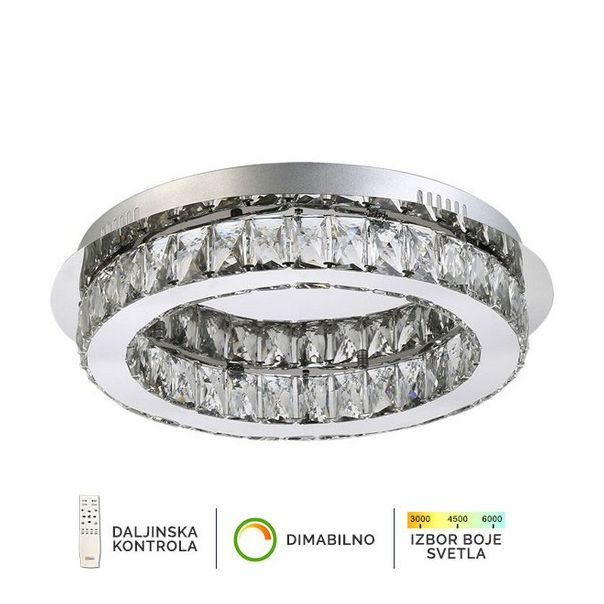 FORMA LED plafonjera KP6001-32C, srebrna - EP2886717