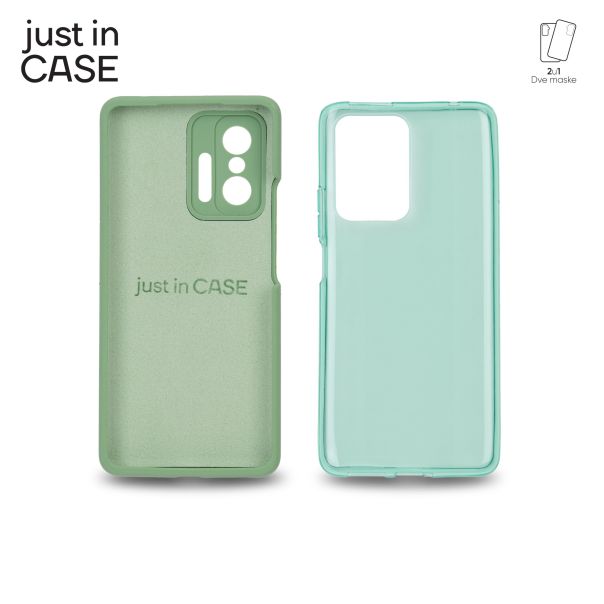 JUST IN CASE Maska 2u1 Extra case MIX za Mi 11T/11T pro 128GB, zelena - MIX305GN