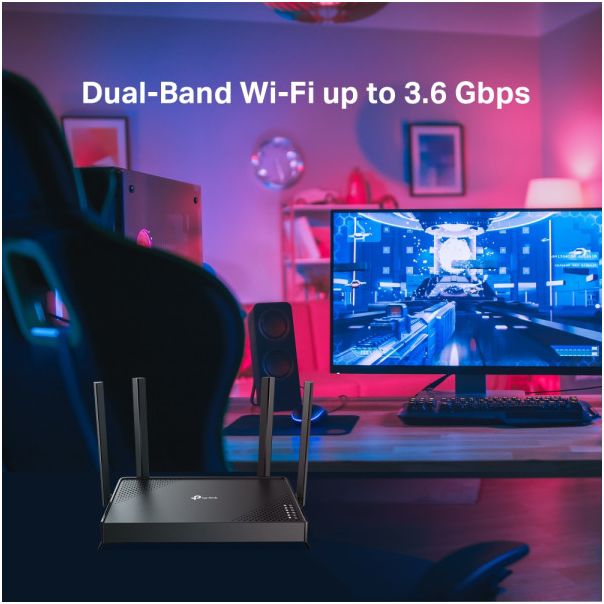 TP LINK LAN Router TP-LINK Archer BE220 BE3600 WiFi7/1GWAN/4GLAN - 49026