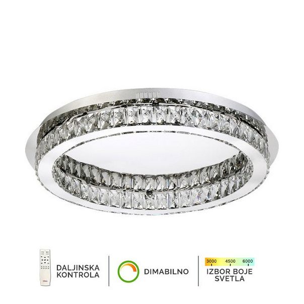 FORMA LED plafonjera KP6001-46C, srebrna - EP2886720