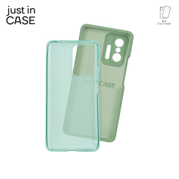JUST IN CASE Maska 2u1 Extra case MIX za Mi 11T/11T pro 128GB, zelena - MIX305GN