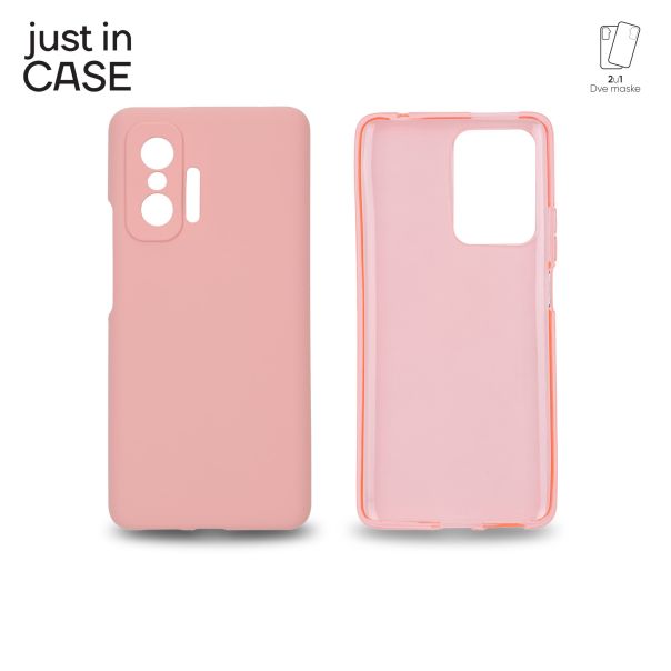 JUST IN CASE Maska 2u1 Extra case MIX za Mi 11T/11T pro 128GB, roze - MIX305PK