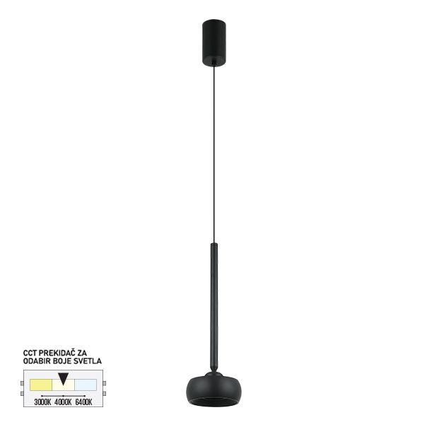 FORMA LED viseća lampa 12W 3000K,4000K,6400K F2613-12V WH - 007378-1