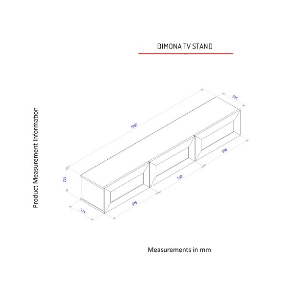 MODUL Zidna Tv komoda Dimona - EP3146243