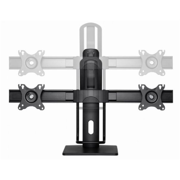 GEMBIRD Nosač MS-D2-01 za dva monitor, tilt, 17