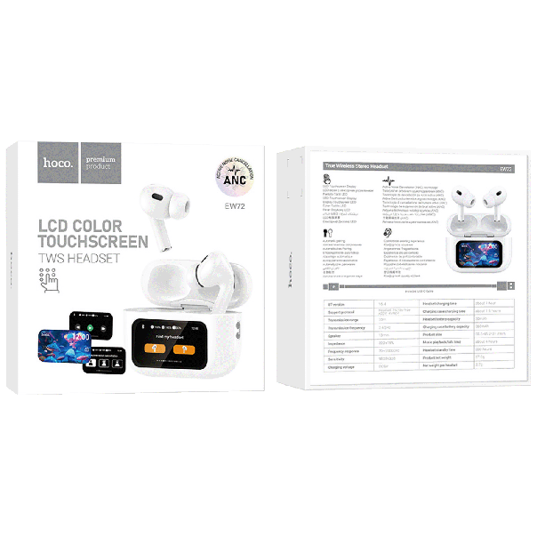 hoco. Bluetooth slušalice sa ekranom osetljivim na dodir - EW72 - 45436