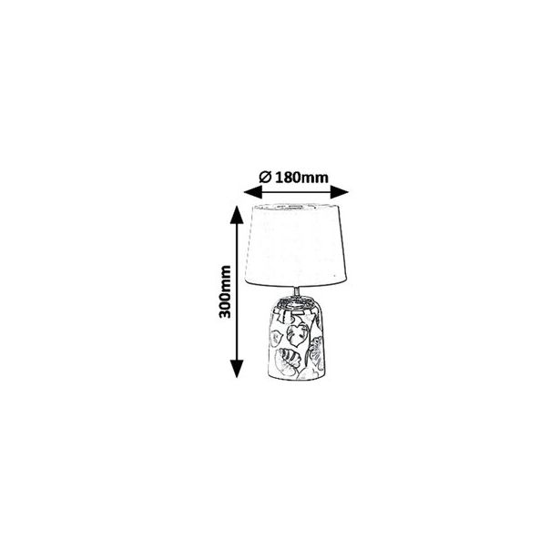 Rabalux Stona lampa Sonal E14 1x MAX 40W bela (4548) - 4548